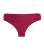 Ribbed Cassis Bikini Bottoms