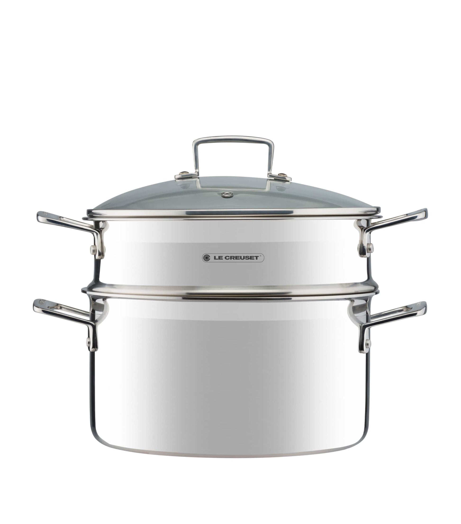 3-Ply Stainless Steel Sauté Multi-Steamer with Glass Lid (24cm)