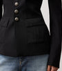 Ralph Lauren Collection Black Wool Grain de Poudre Eliza Jacket