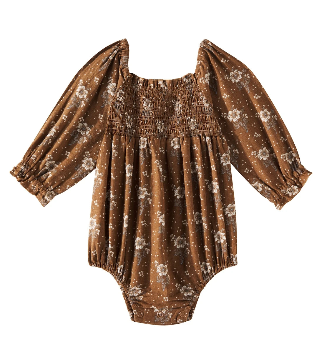 Rylee + Cru - Baby Cora floral linen-blend bodysuit