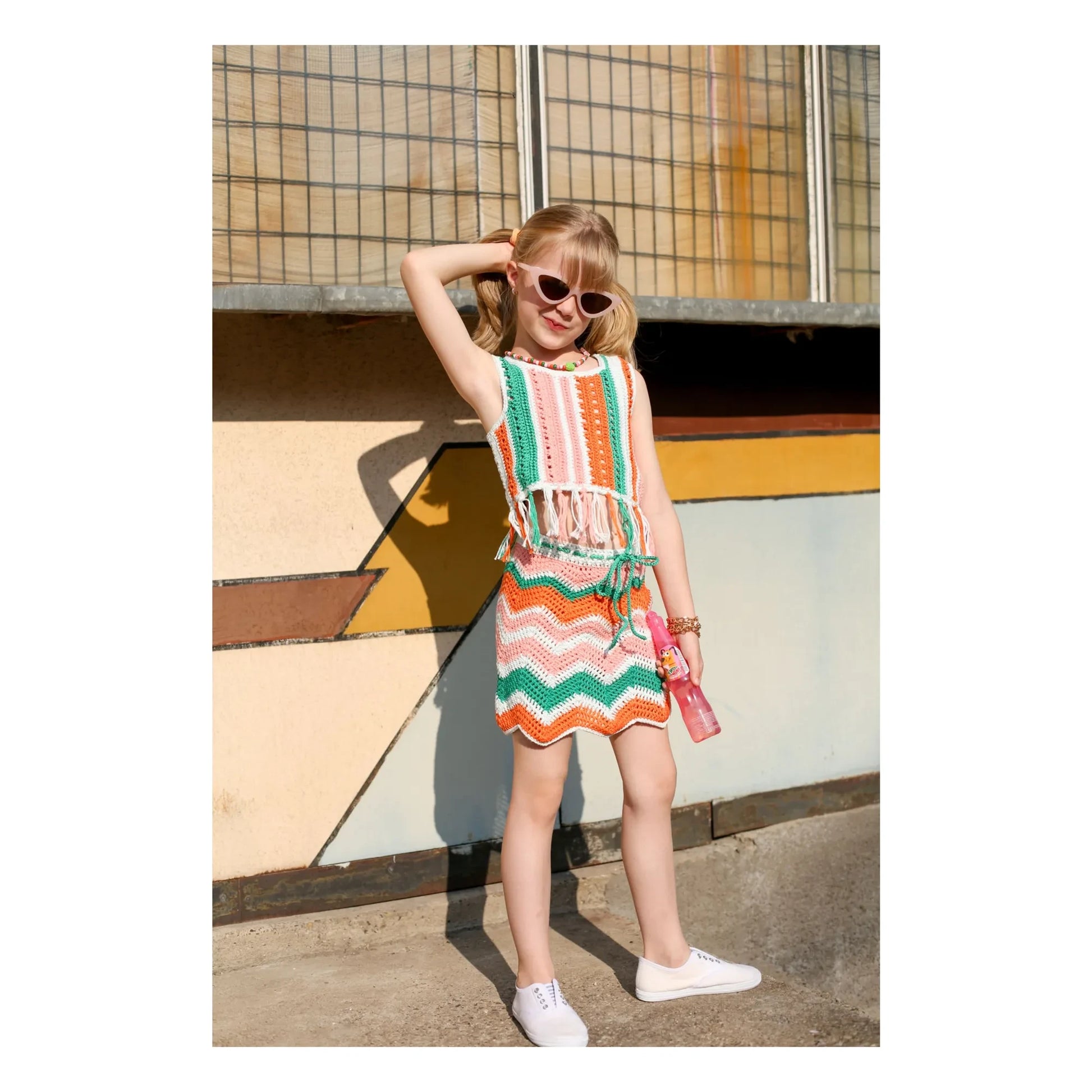 Kalinka - Etna Crochet skirt | Green