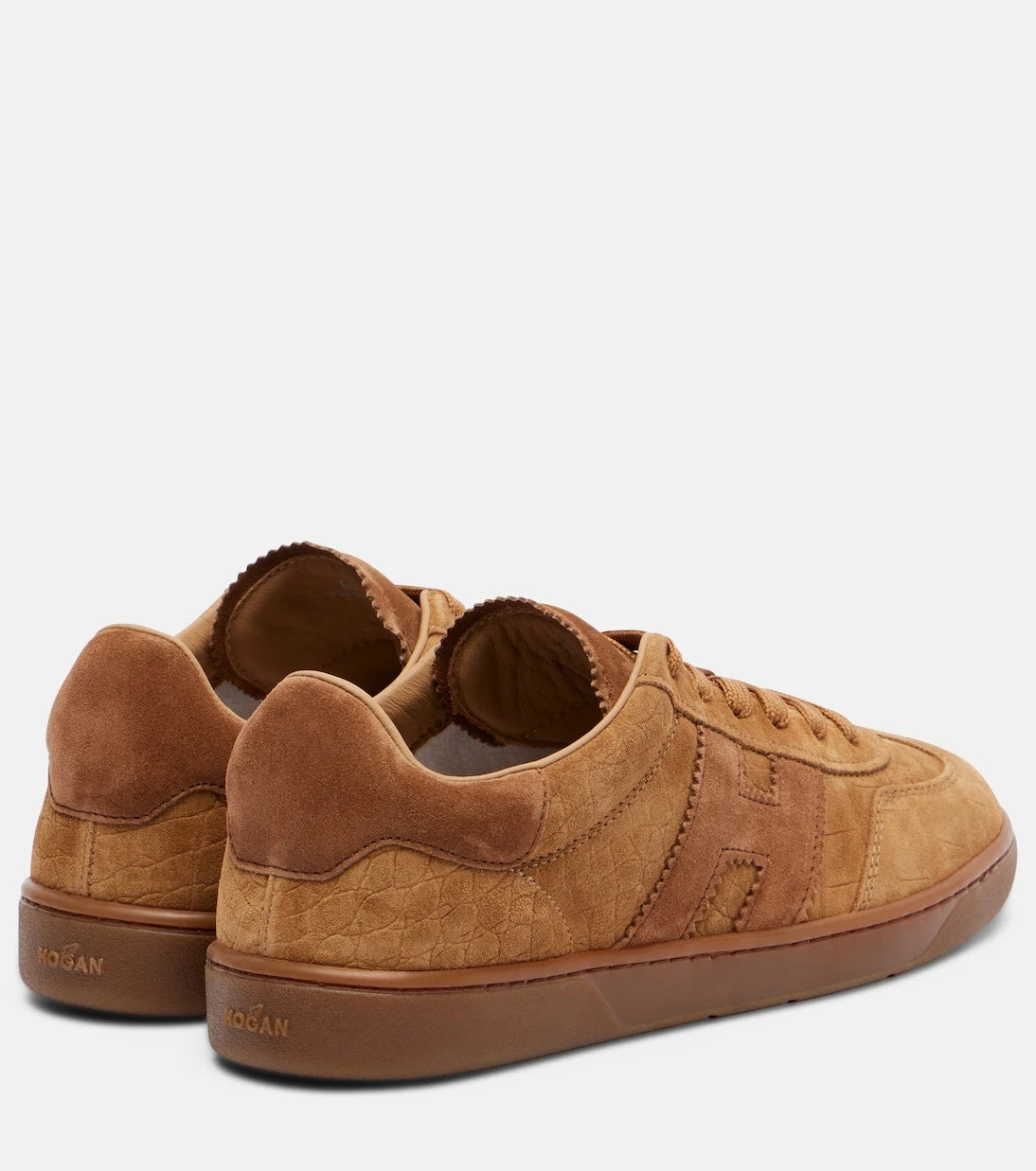 Hogan - Hogan Cool croc-effect suede sneakers