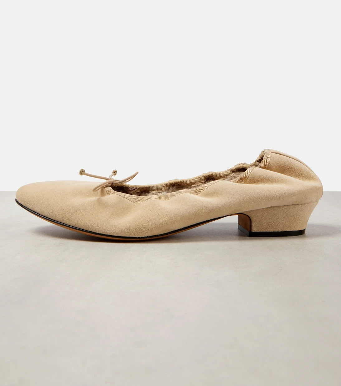 The Row - Awar shearling-lined suede ballet flats