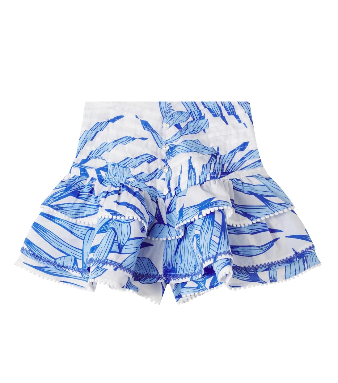 Poupette St Barth Kids - Alizee printed smocked cotton skort