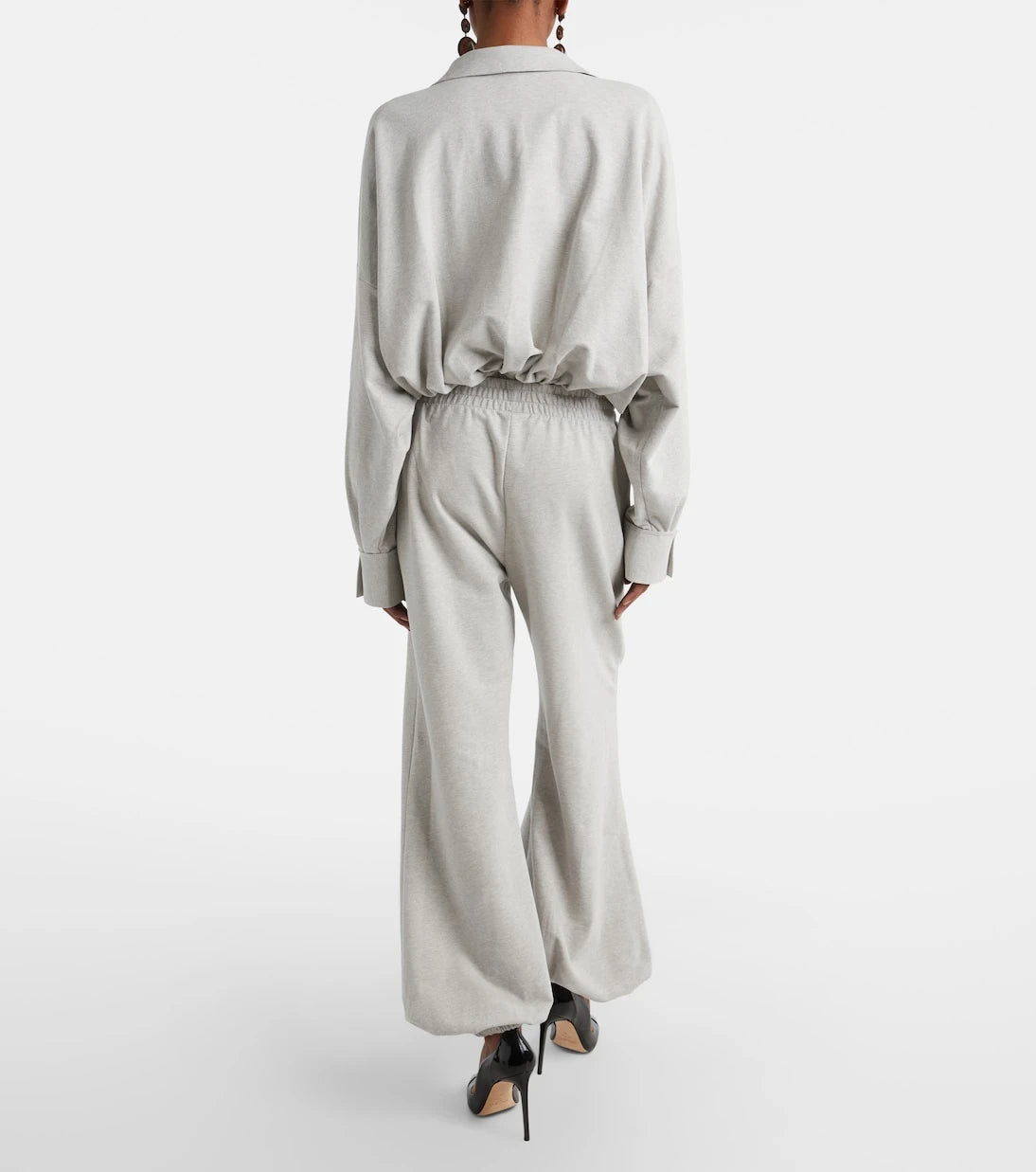 Norma Kamali - Cotton-blend jersey sweatpants