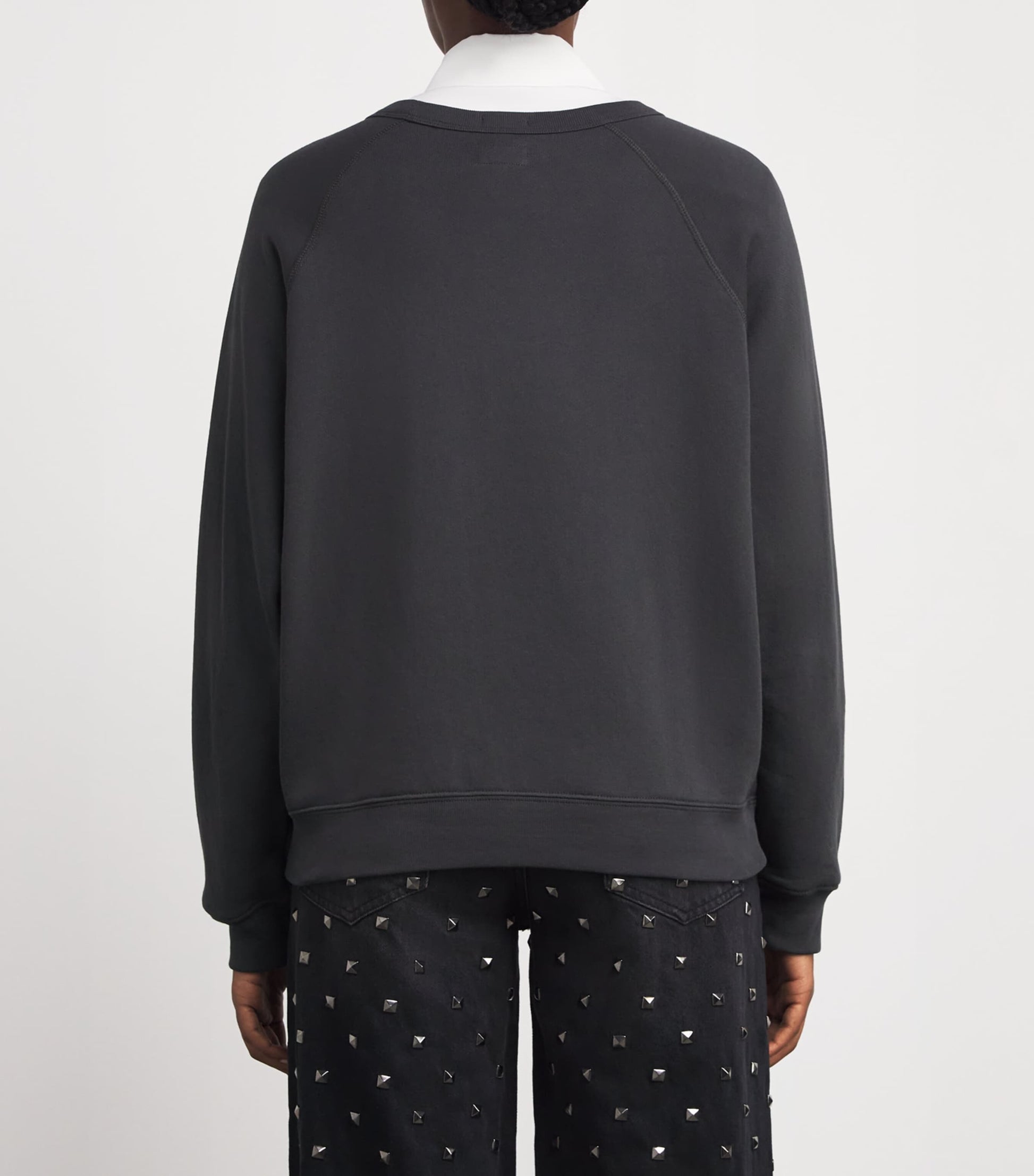 MOTHER Grey The Biggie Concert Sweatshirt