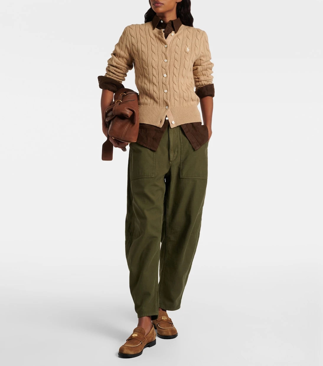 Polo Ralph Lauren - كارديجان قطني محبوك بنمط الكابل