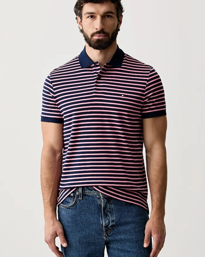Tommy Hilfiger yakalı erkek pamuklu tişört