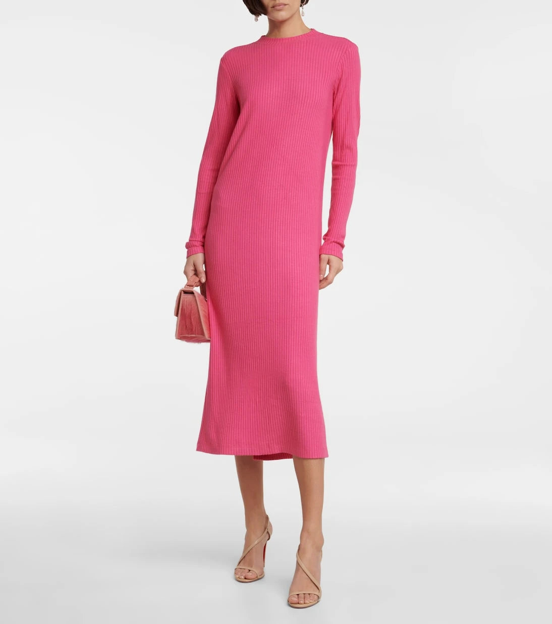 Velvet - Ember ribbed-knit midi dress