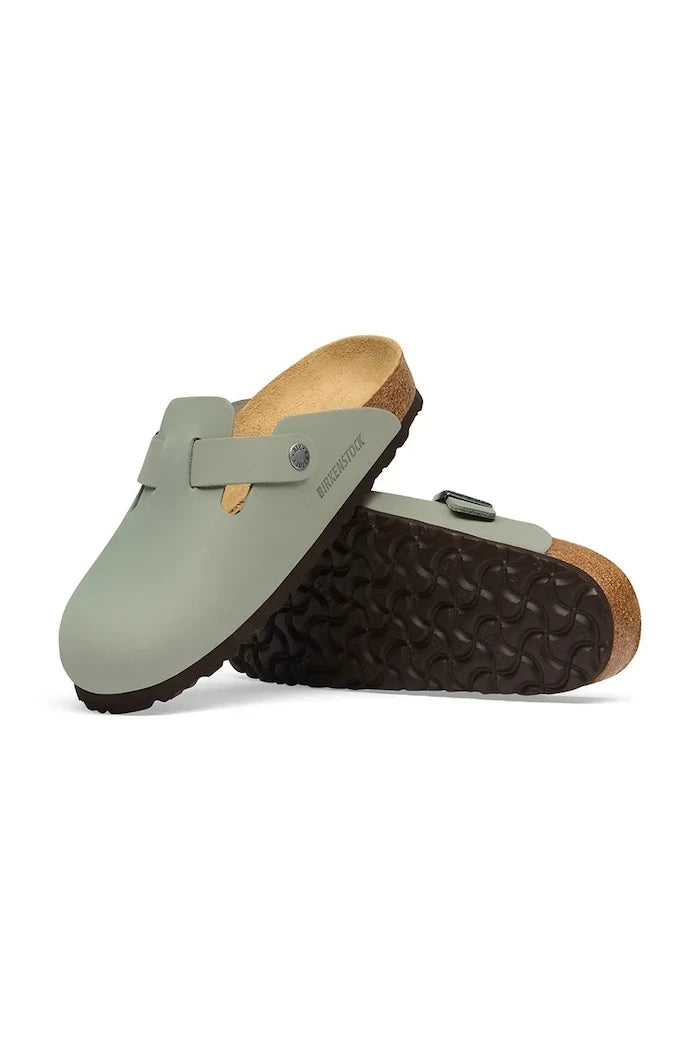 Birkenstock чехли сабо от кожа Boston Oiled Leather