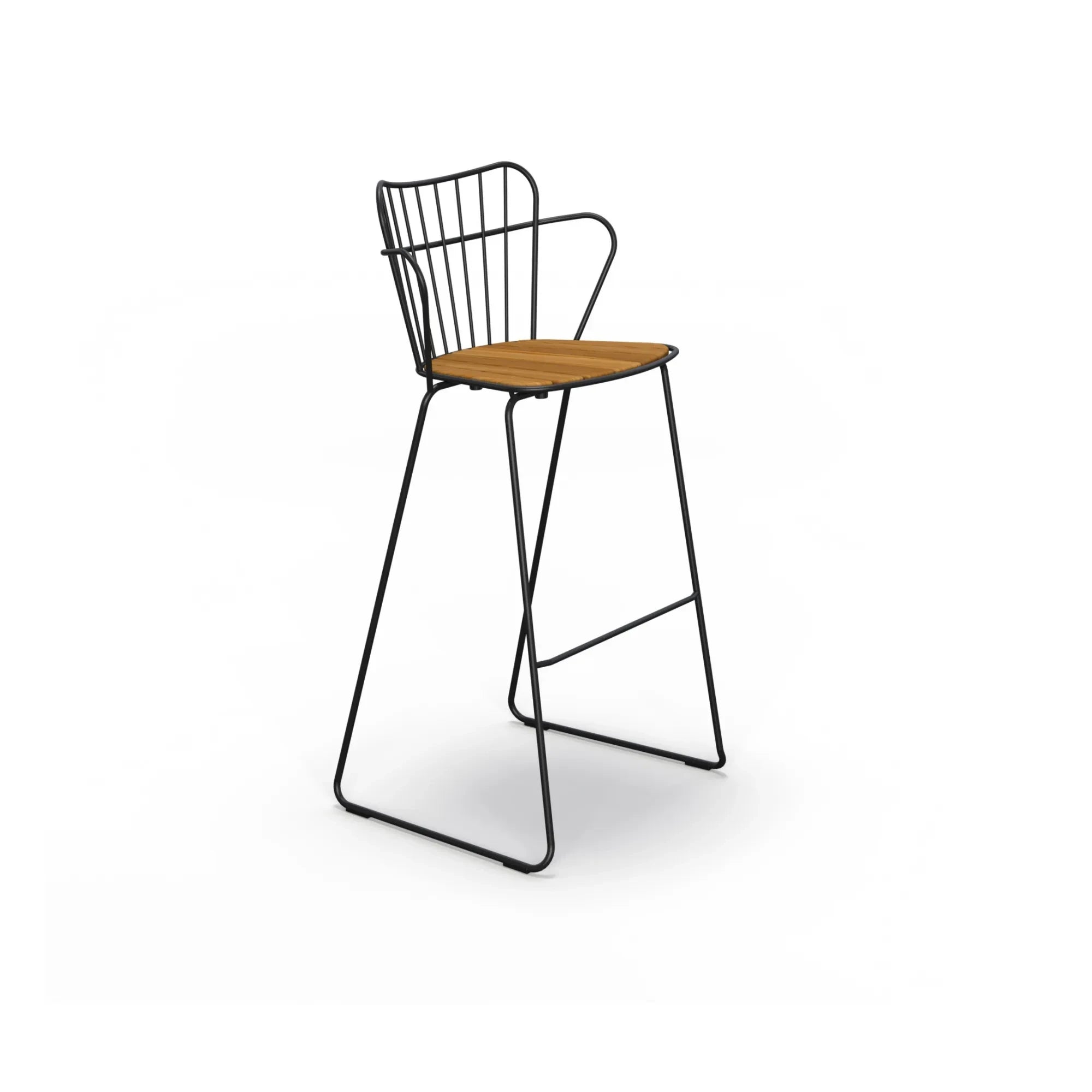 Houe - Paon Outdoor Bar Stool | Black