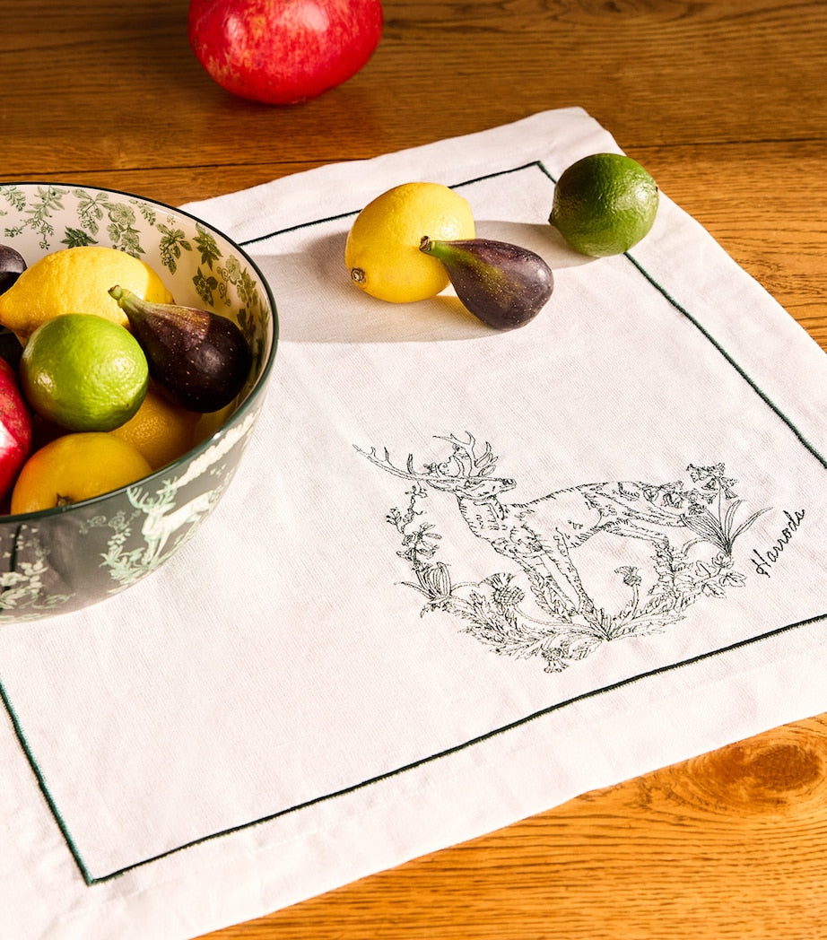 Cotton-Linen Toile Napkins (Set of 4)