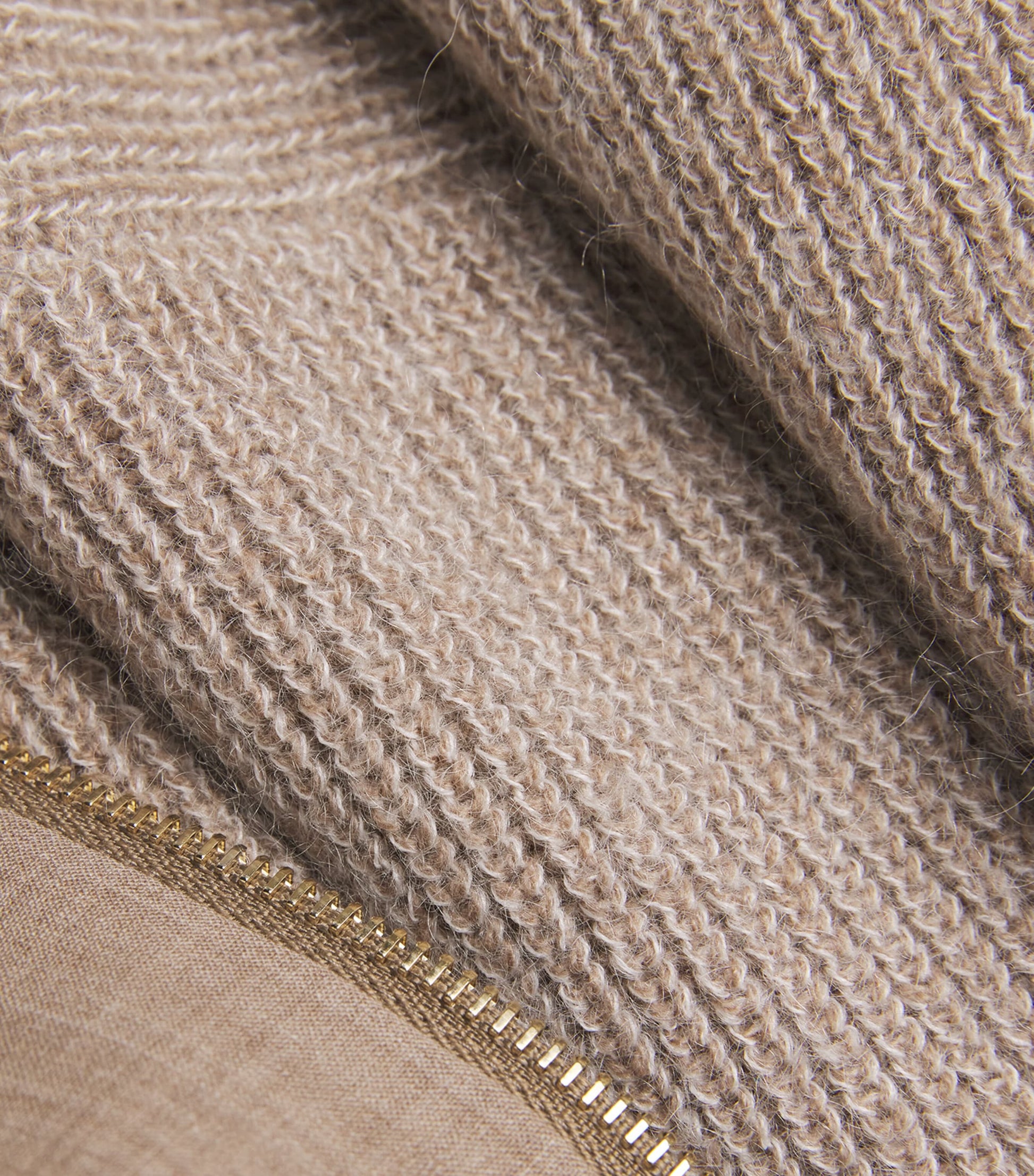 Fabiana Filippi Brown Reversible Zipped Cardigan