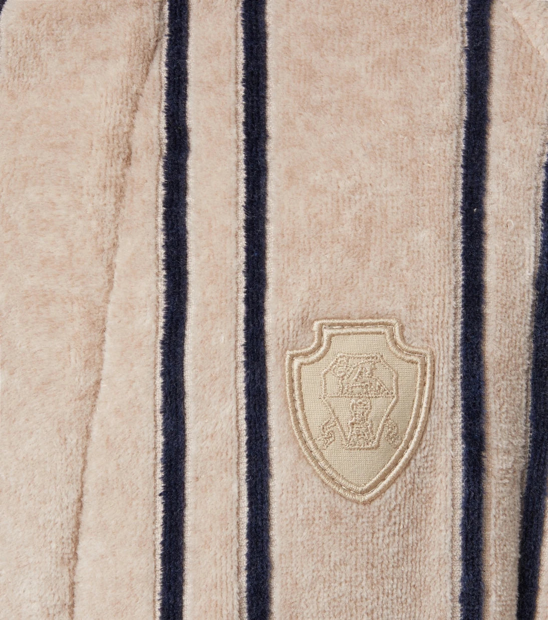 Brunello Cucinelli - Striped cotton terry bathrobe