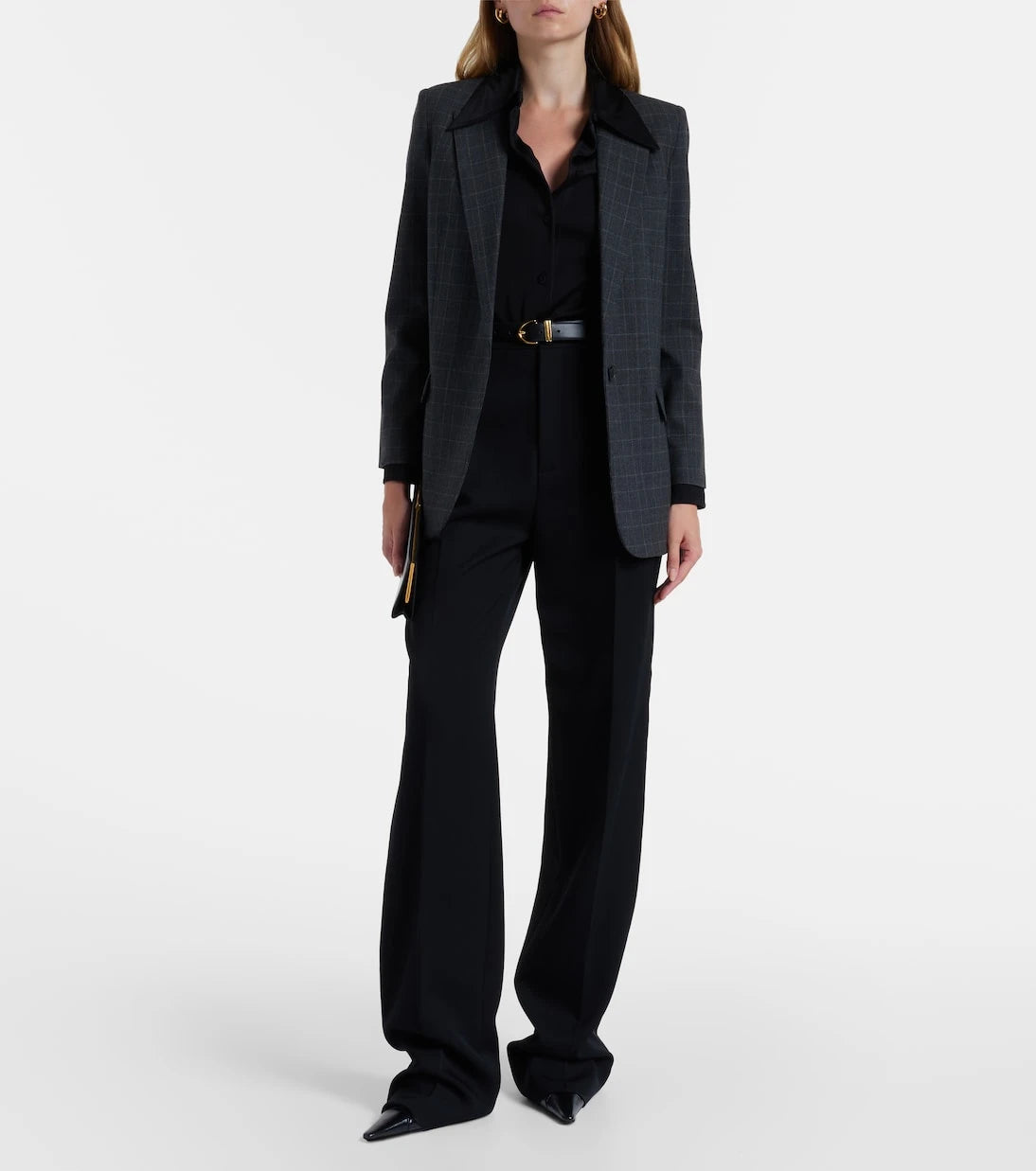 Nili Lotan - Diane checked wool-blend blazer