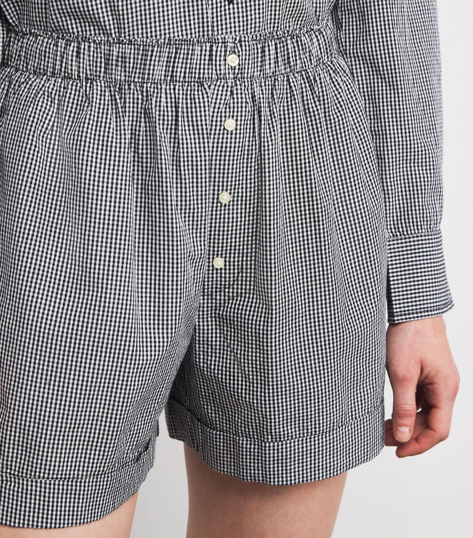 The Great. Multi Cotton Gingham The Boxer Shorts