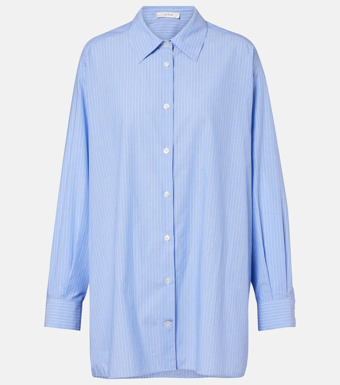 The Row - Luka striped cotton poplin shirt