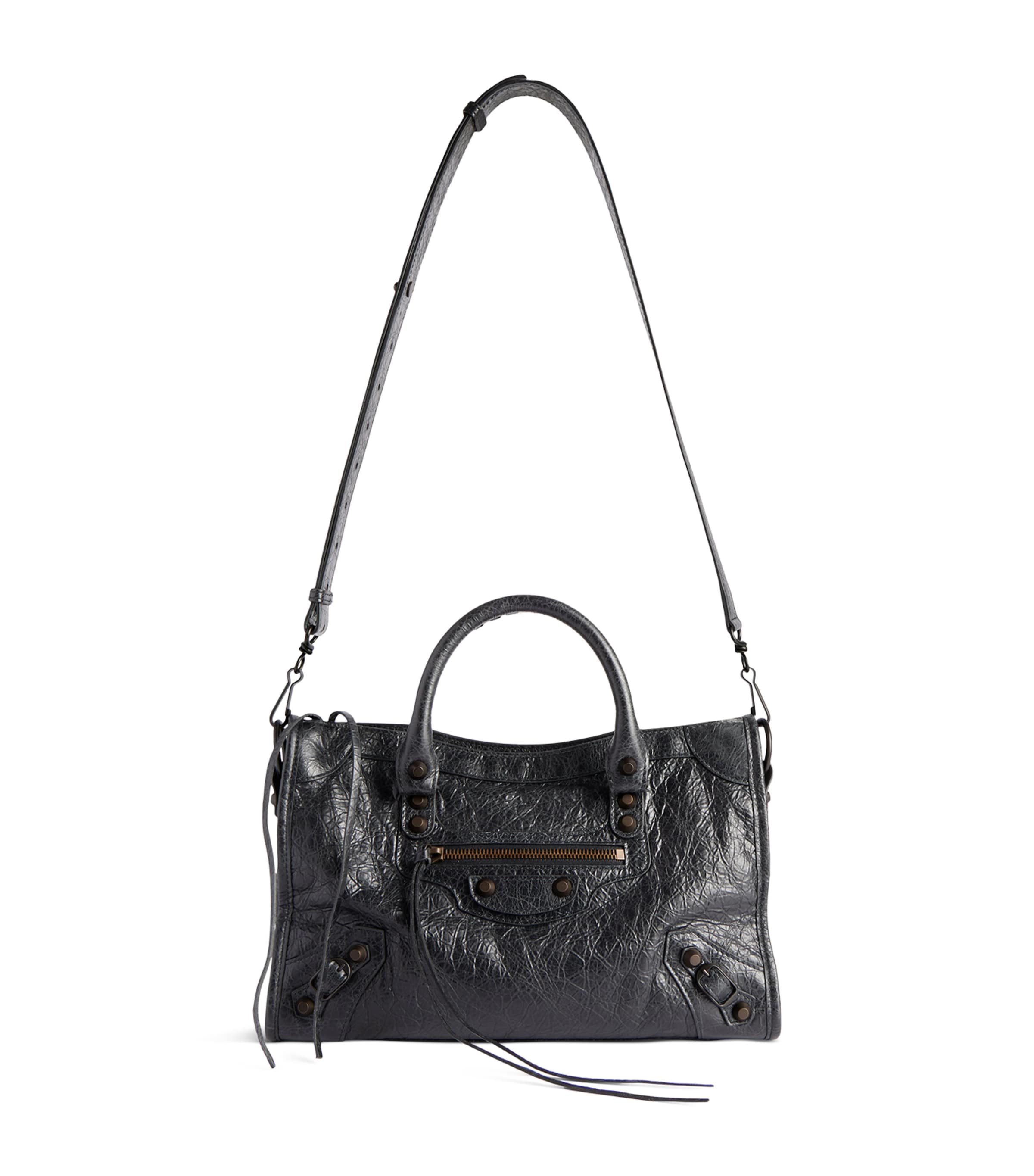 Balenciaga Black Small Leather Le City Top-Handle Bag