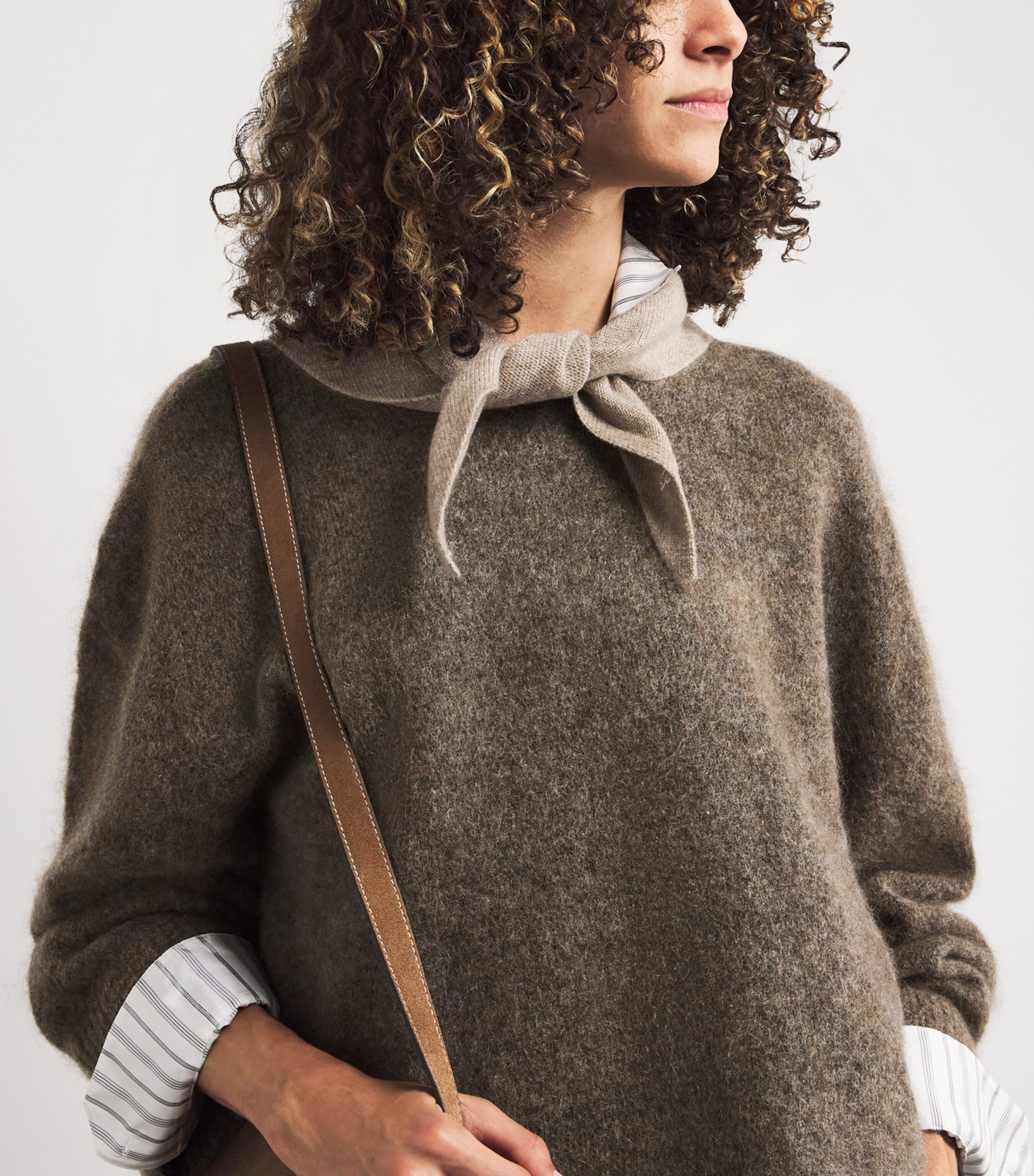 Stylein Brown Mohair-Blend Niclas Sweater