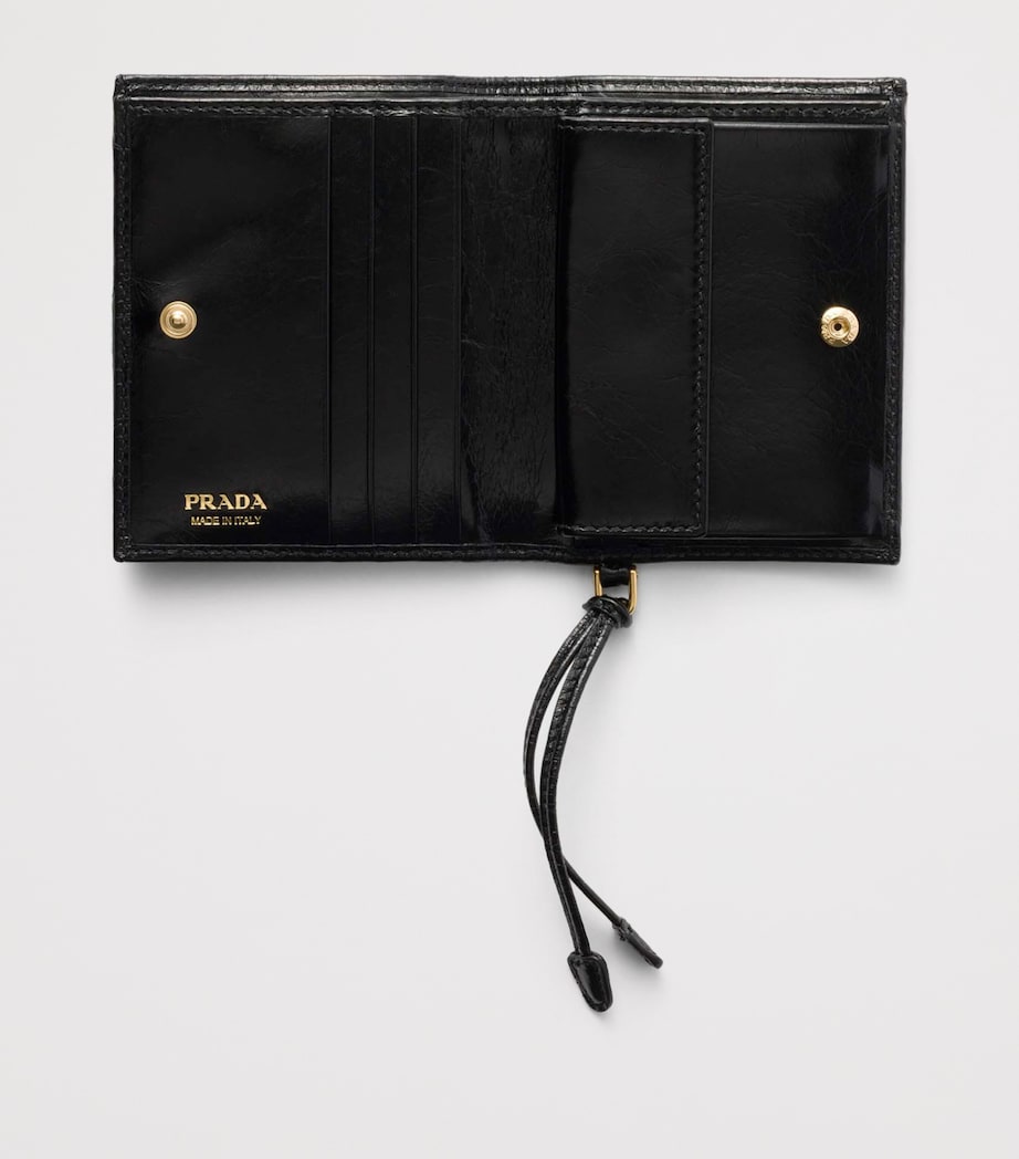 Prada Black Small Leather Wallet