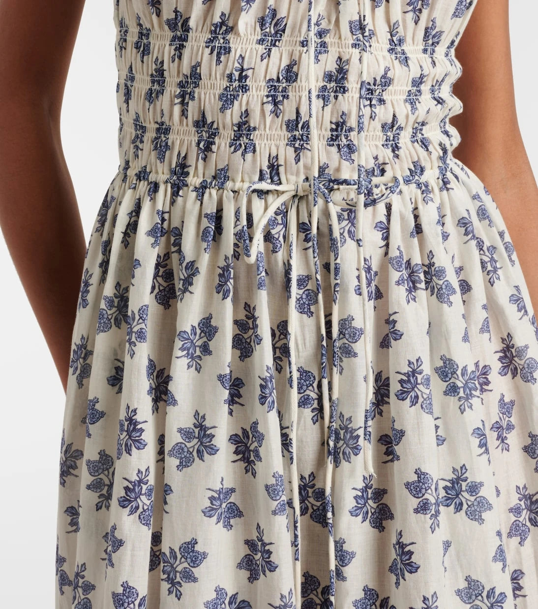 Dôen - Emmaretta floral cotton midi dress