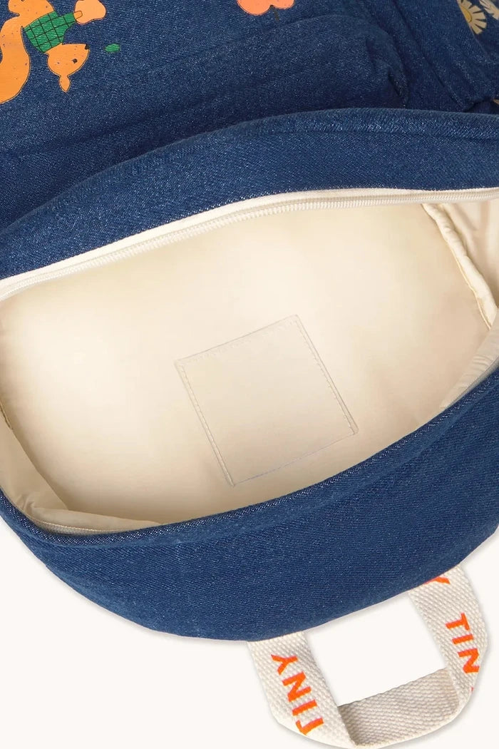 Çocuklar için denim sırt çantası TINY APPLES DENIM BACKPACK