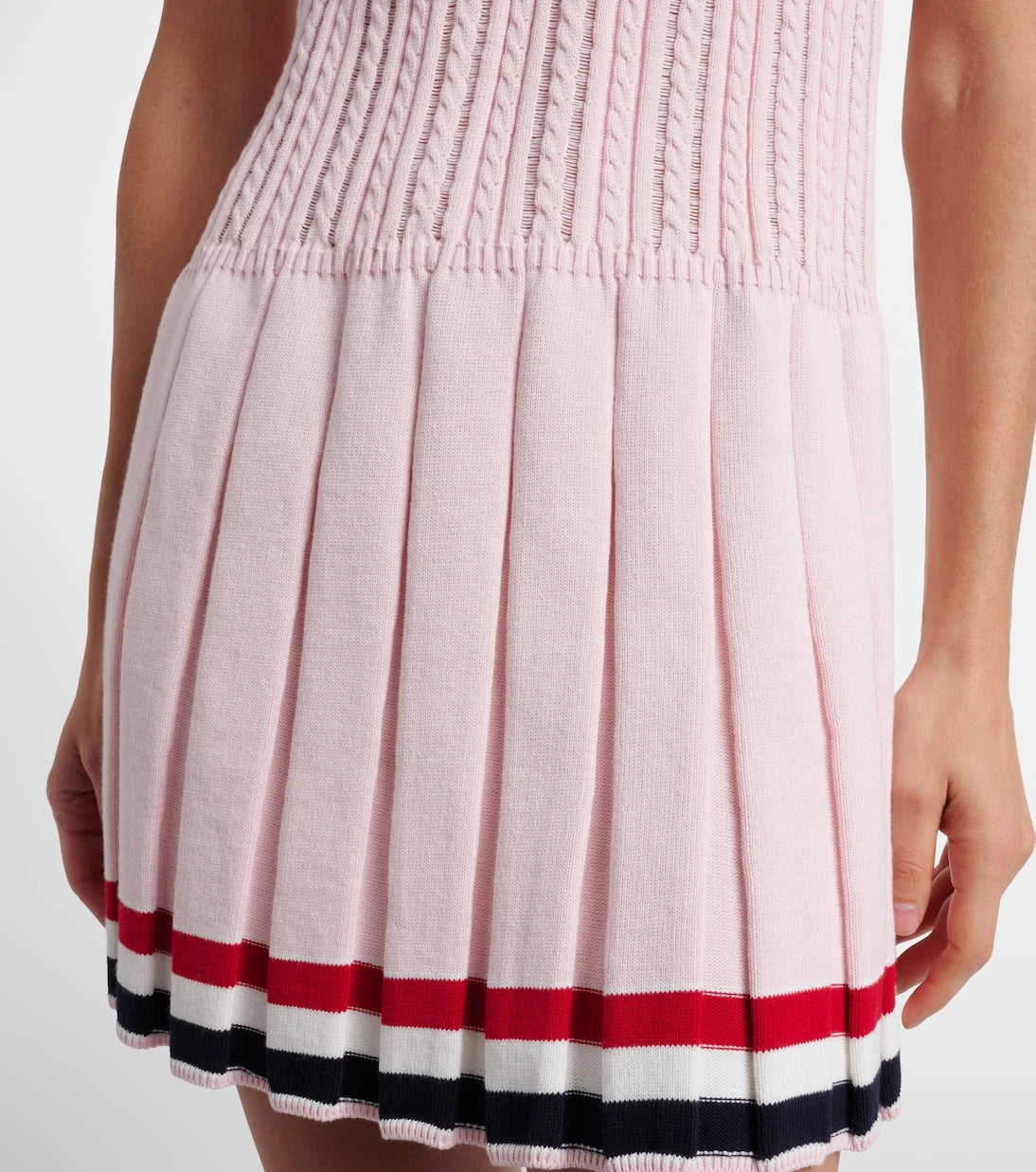 Thom Browne - Pleated cotton minidress