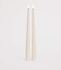 Deluxe Homeart Wax LED Dinner Candles (Set of 2)
