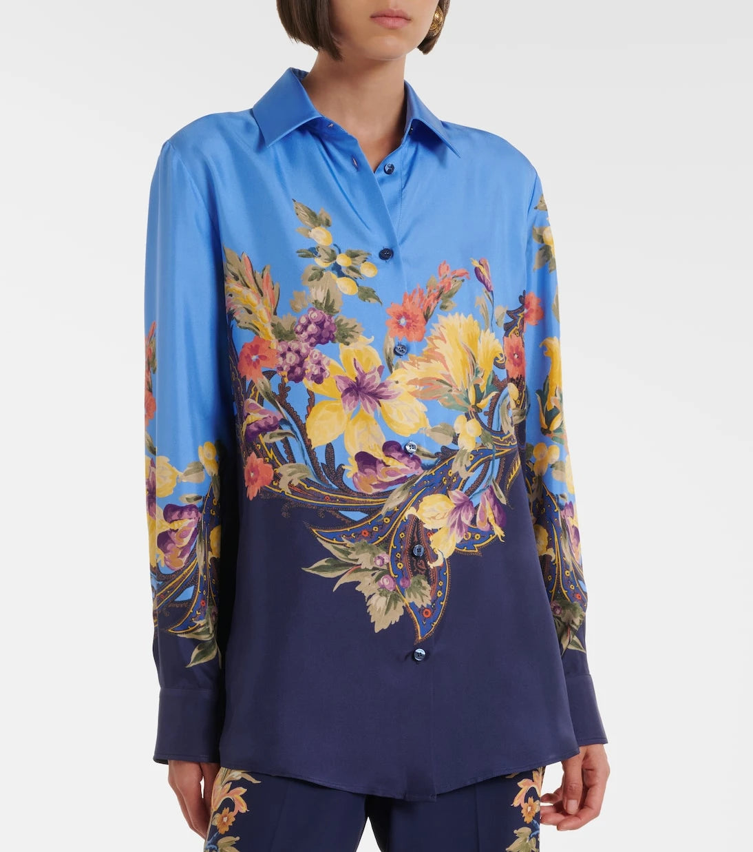 Etro - Floral silk shirt
