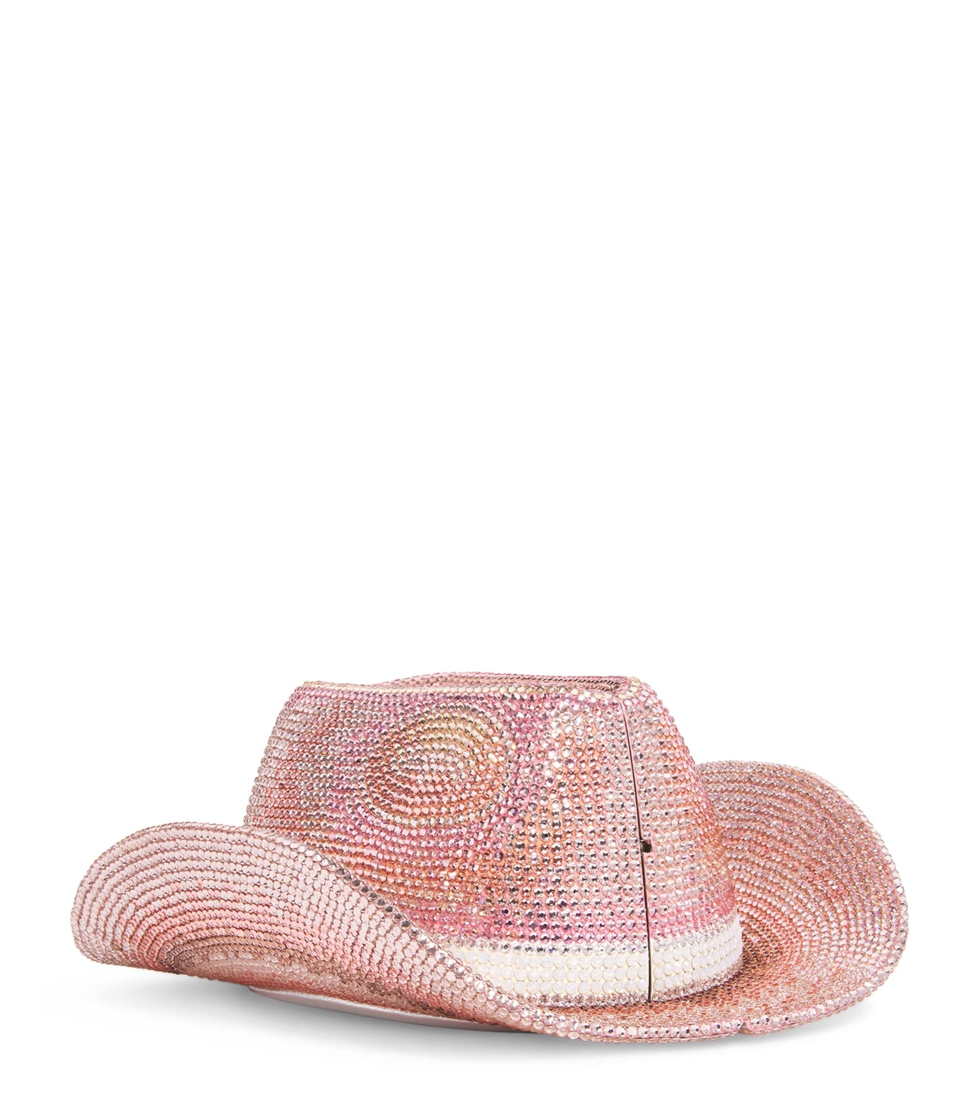 Crystal Cowboy Hat Dakota Clutch Bag SLRMT ROSE MULTI
