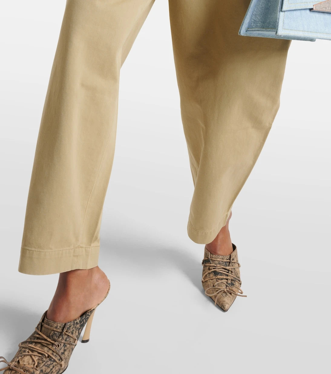 Agolde - Becker wide-leg cotton twill chinos