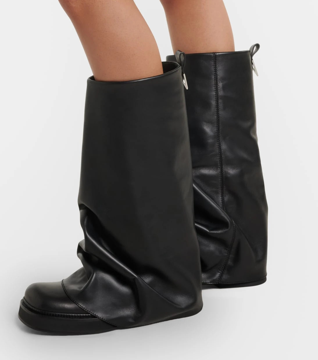 The Attico - Robin leather combat boots