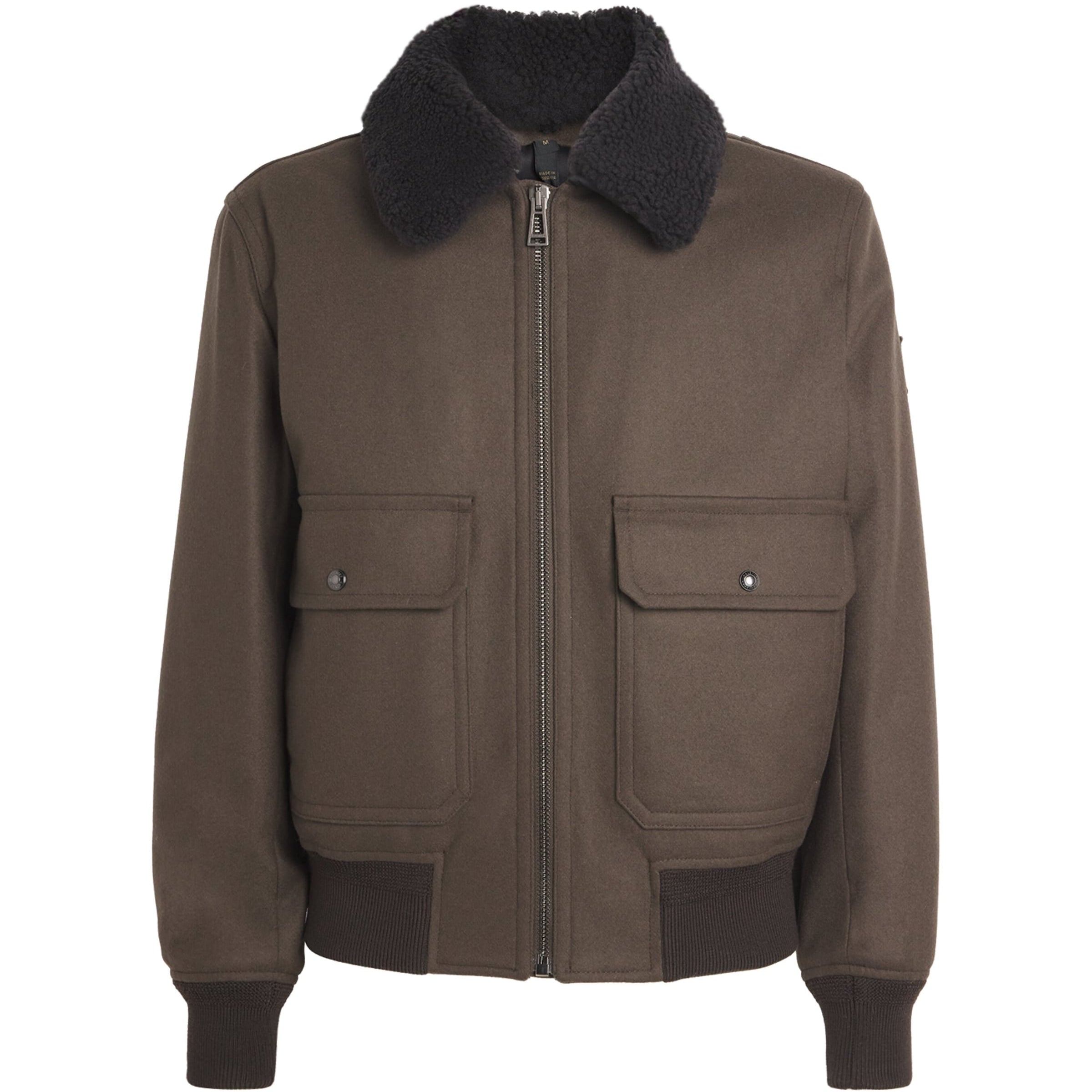 Belstaff Brown Wool-Blend Welder Jacket