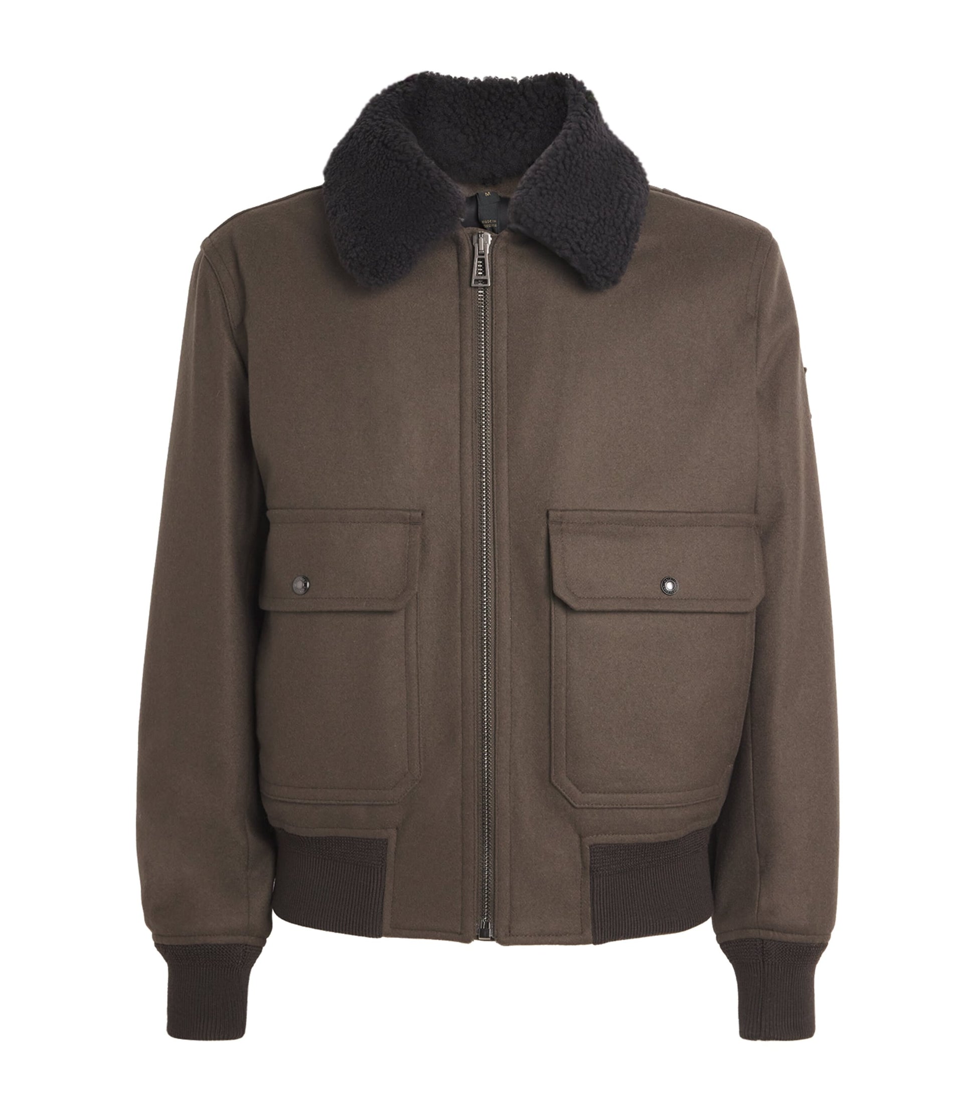 Belstaff Brown Wool-Blend Welder Jacket