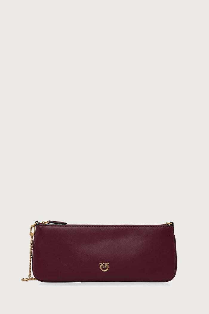 Pembe Pinko deri kadın clutch