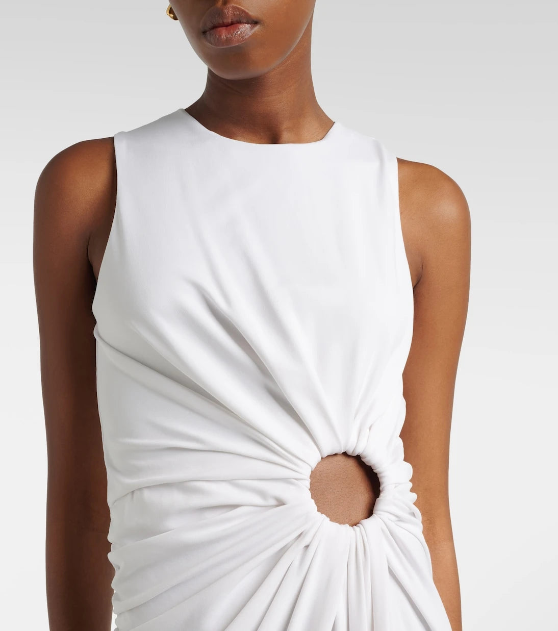 Sportmax - Saletta cutout crêpe jersey maxi dress