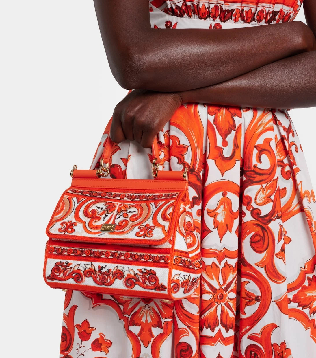 Dolce&Gabbana - Sicily Medium embroidered top-handle bag