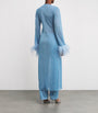 Oséree Blue Lumiere Plumage Kaftan