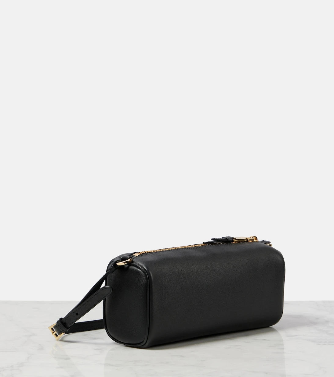 Prada - Mini logo leather shoulder bag