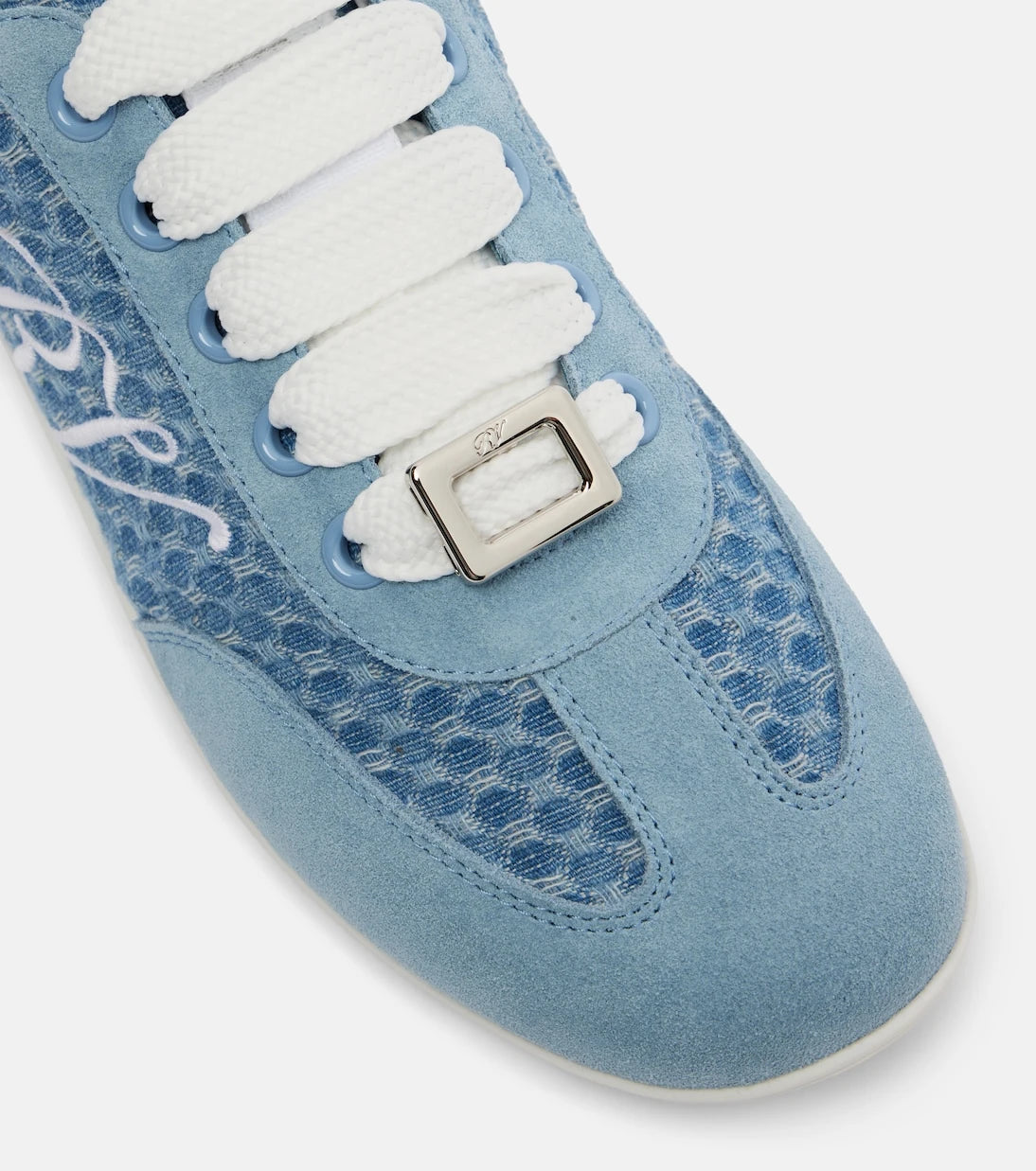 Roger Vivier - Viv' suede-trimmed sneakers