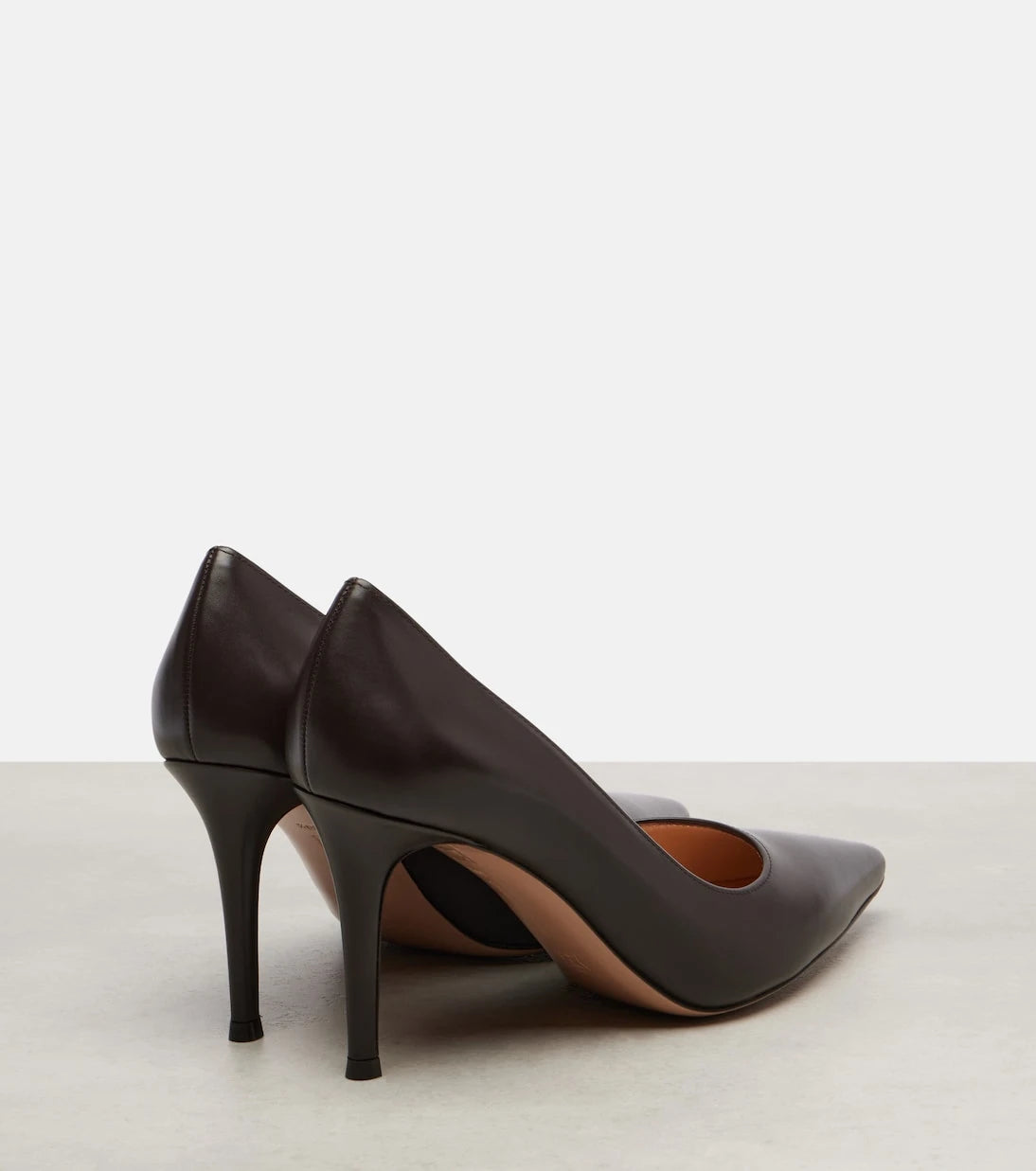 Gianvito Rossi - حذاء جيانفيتو 85 الجلدي بكعب عالٍ