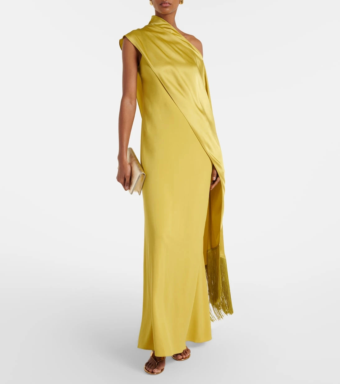 Taller Marmo - Berenson one-shoulder crêpe  cady gown