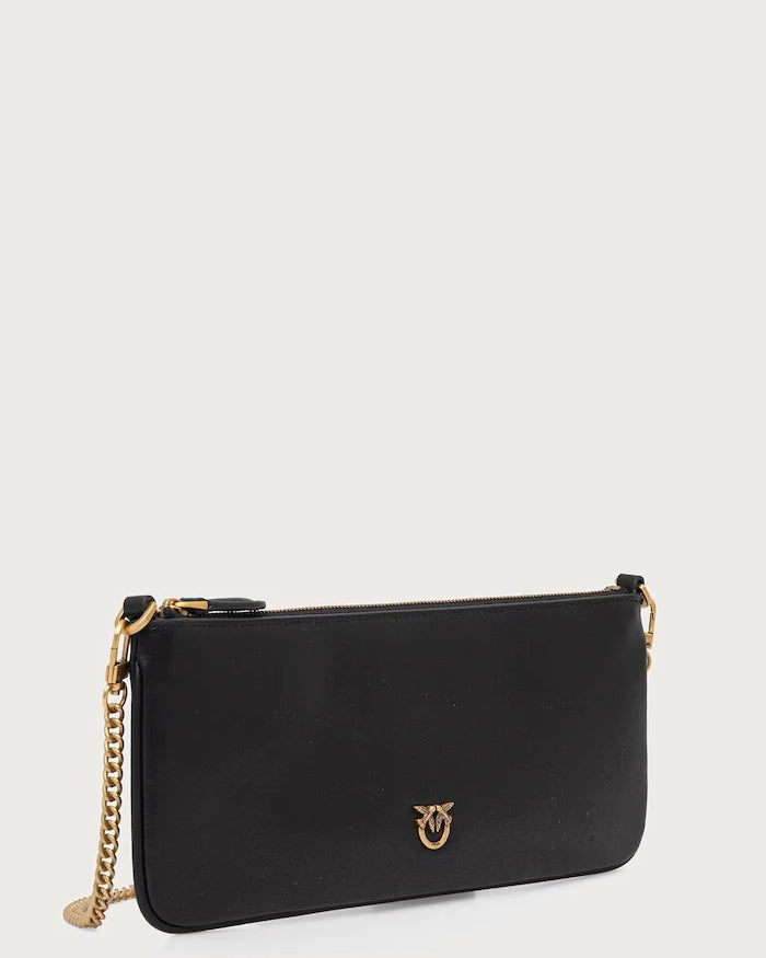 Pembe Pinko deri kadın clutch