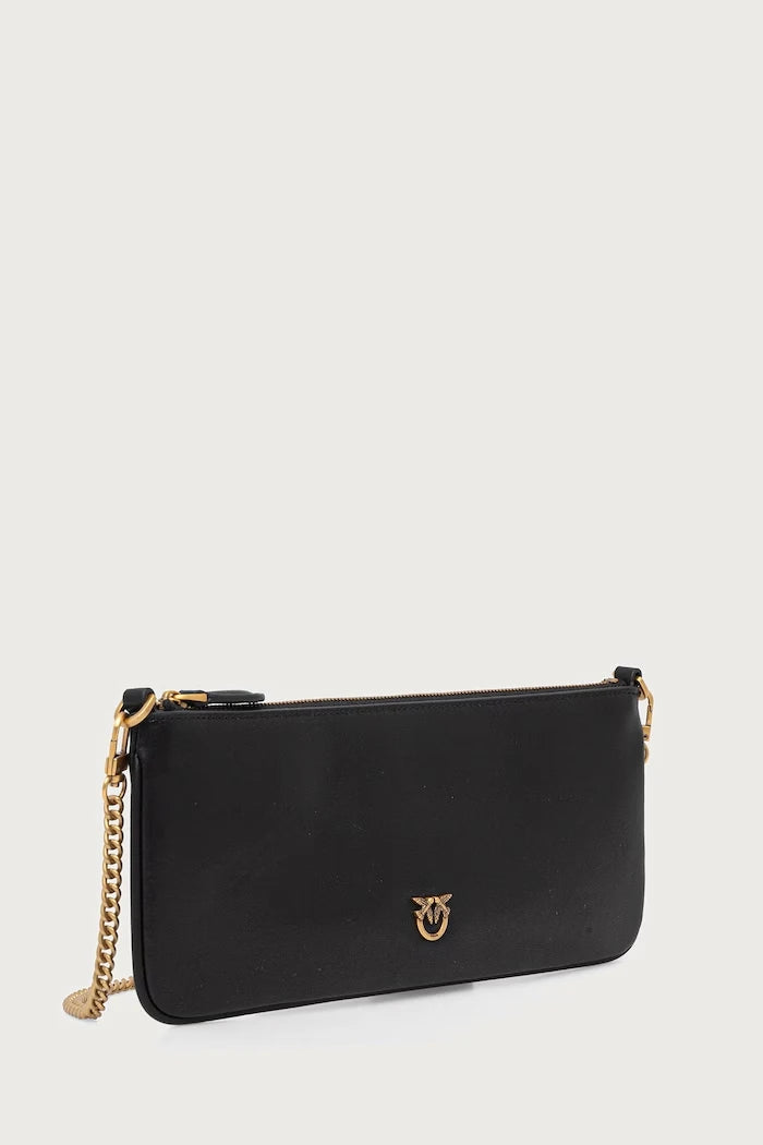 Pembe Pinko deri kadın clutch
