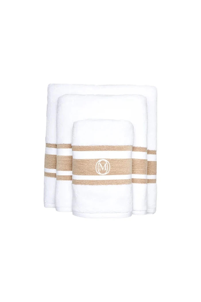 Средна памучна кърпа Officine Monogram Monogram Linea 70 x 140 cm