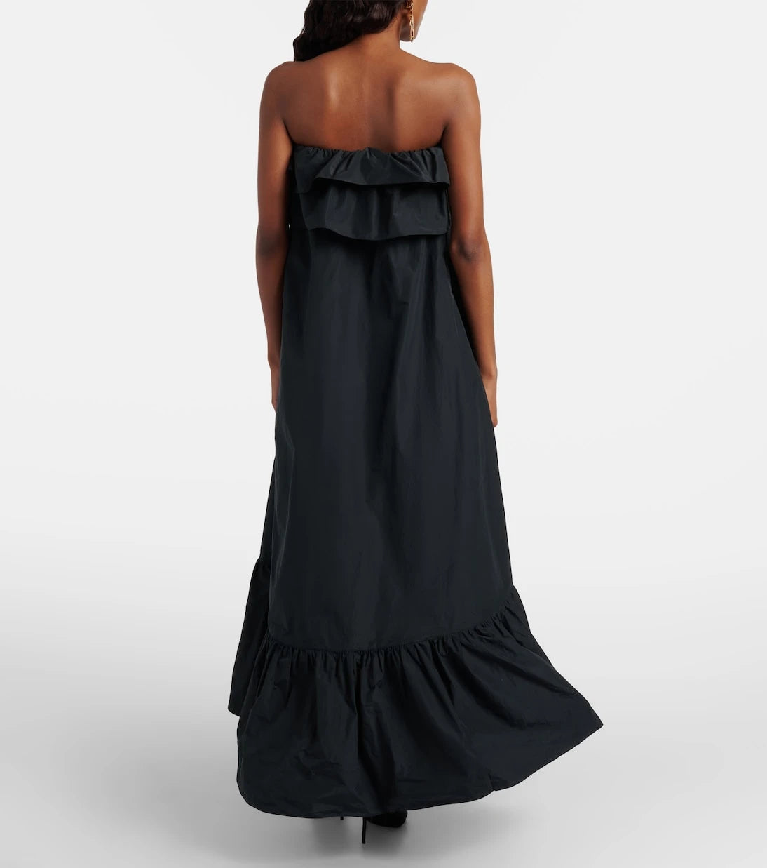 Saint Laurent - Tiered canvas cocktail dress