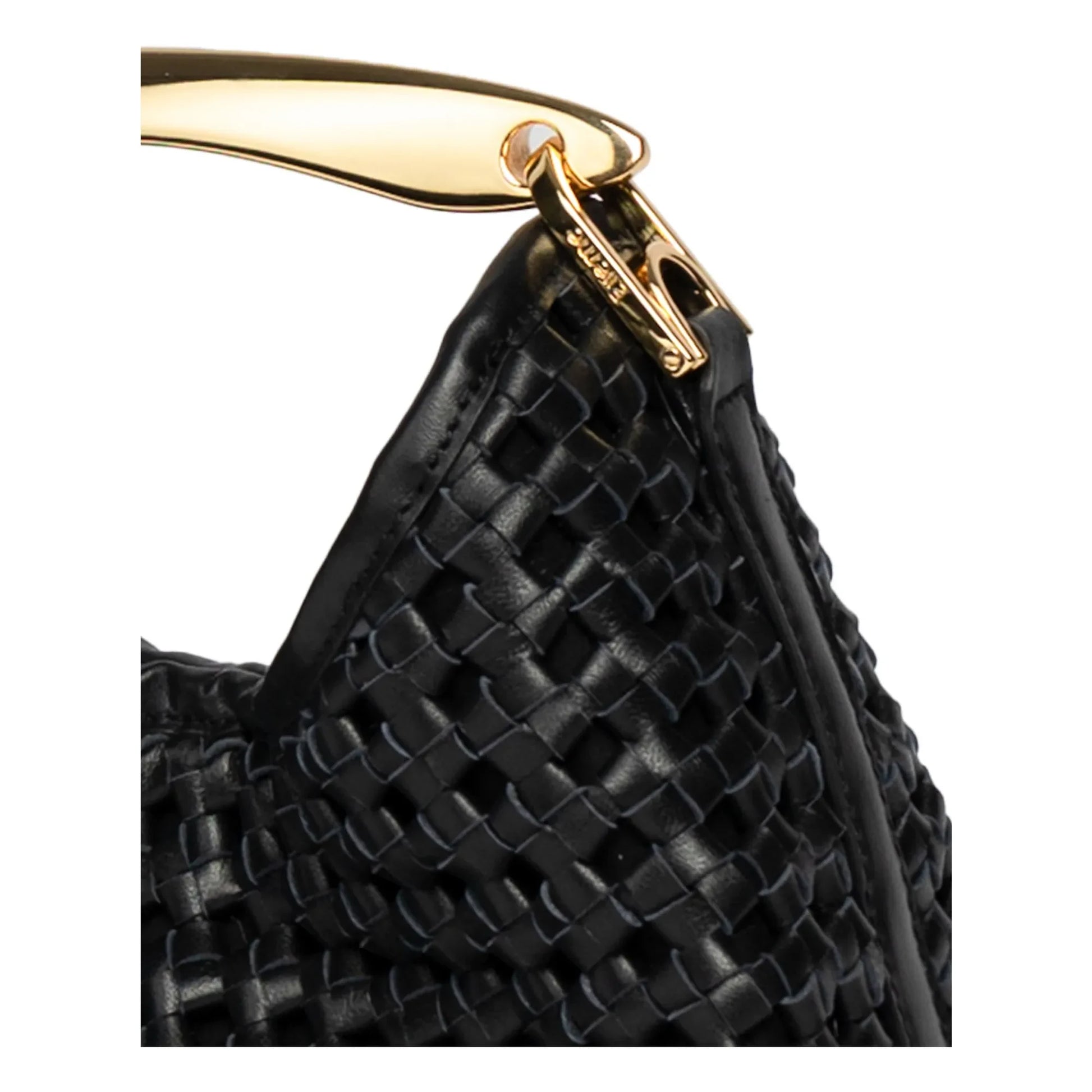 Elleme - Small Boomerang Braided Leather Bag | Black