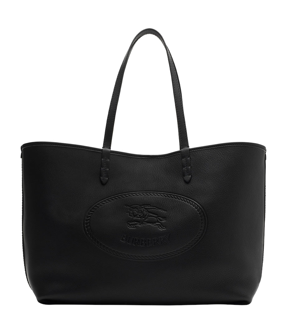 Burberry Black Leather Highlands Tote Bag