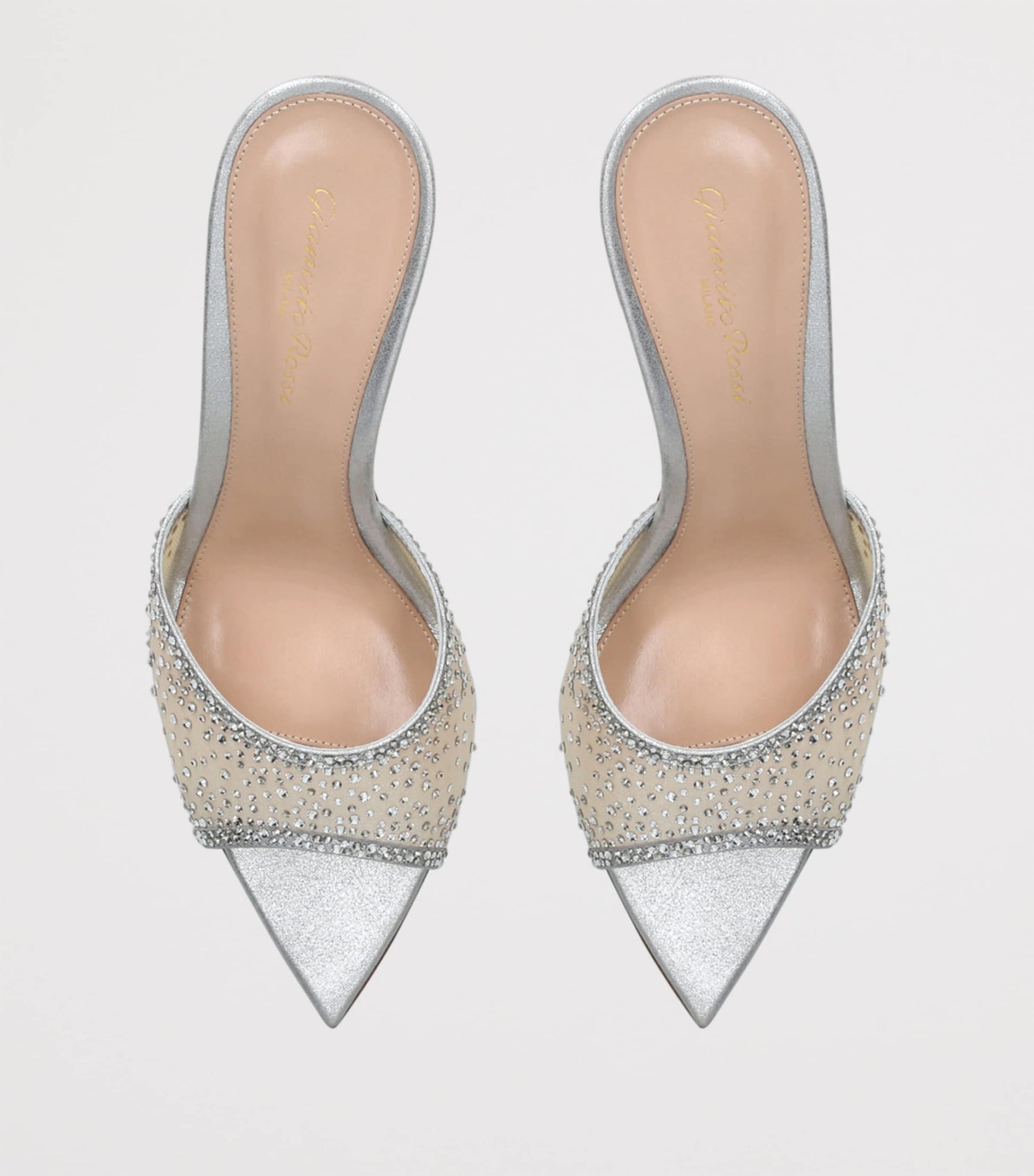 Embellished Rania Heeled Mules 85