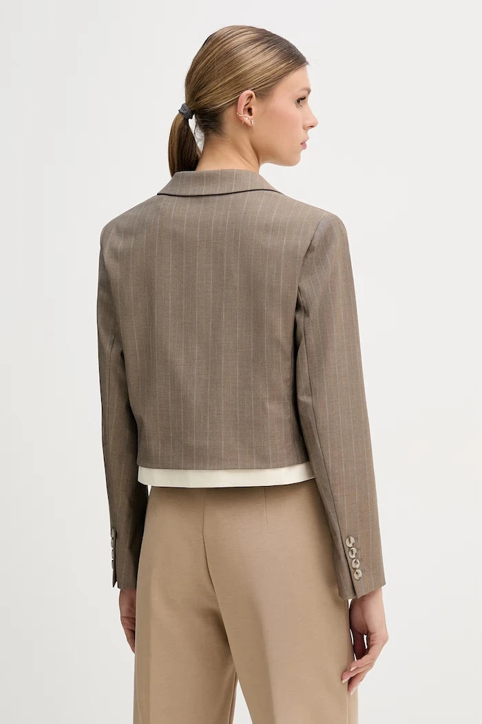Sisley tek düğmeli kadın blazer ceket